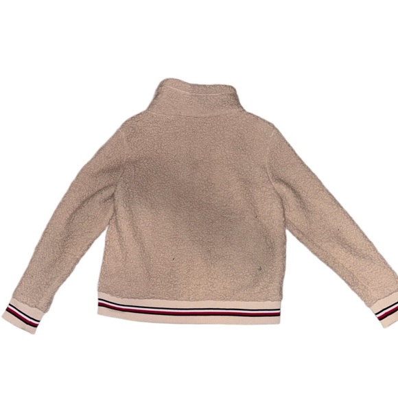 Tommy Hilfiger White Varsity Sherpa Bomber Jacket size S - Picture 2 of 4